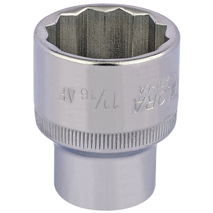 Elora-Bi-Hexagon-Socket,-1/2"-Sq.-Dr.,-1.1/16"