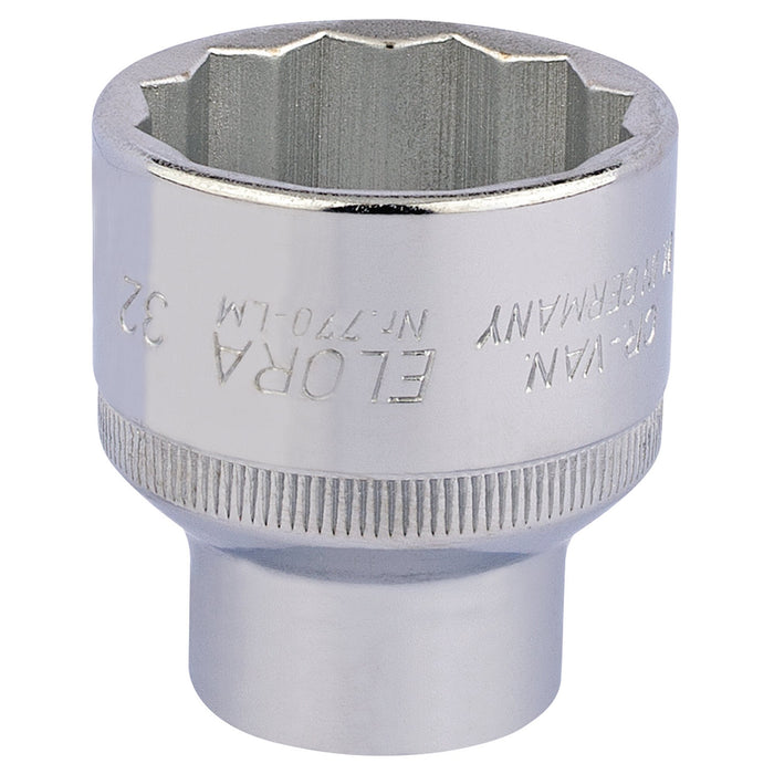 Elora-Bi-Hexagon-Socket,-1/2"-Sq.-Dr.,-32mm