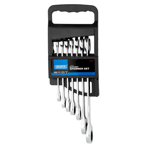 Draper-HI-TORQ®-Metric-Ratcheting-Combination-Spanner-Set-(7-Piece)