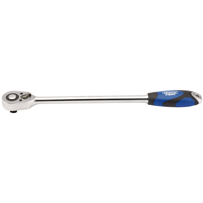 Draper-Expert-Extra-Long-Reversible-Quick-Release-Soft-Grip-Ratchet,-1/2"-Sq.-Dr.,-48-Tooth