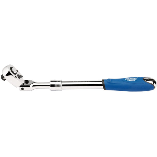 Draper-Expert-Flexible-Head-Extending-Reversible-Ratchet,-1/2"-Sq.-Dr.,-72-Tooth