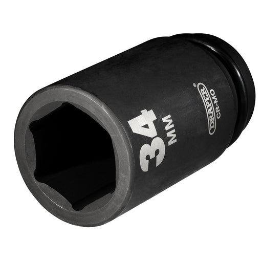 Draper-Hi-TORQ®-Deep-Impact-Socket,-3/4"-Sq.-Dr.,-34mm