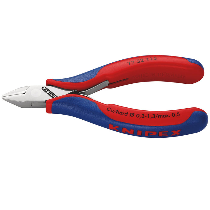 KNIPEX-77-32-115-Flush-Electronics-Diagonal-Cutters,-115mm