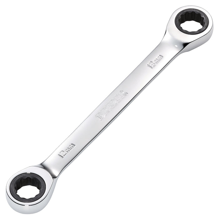 Draper-HI-TORQ®-Metric-Double-Ratchet-Ring-Spanner,-12-x-13mm