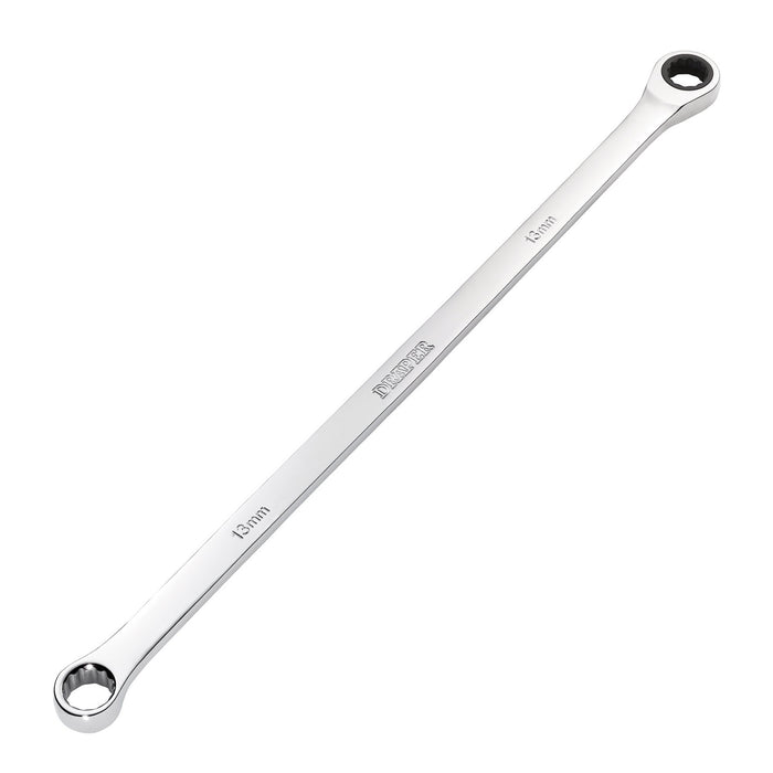 Draper-HI-TORQ®-Metric-Extra-Long-Double-Ring-Ratchet-Spanner,-13mm
