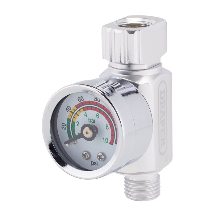 1/4"-BSP-On-Gun-Air-Regulator-and-Gauge,-140psi