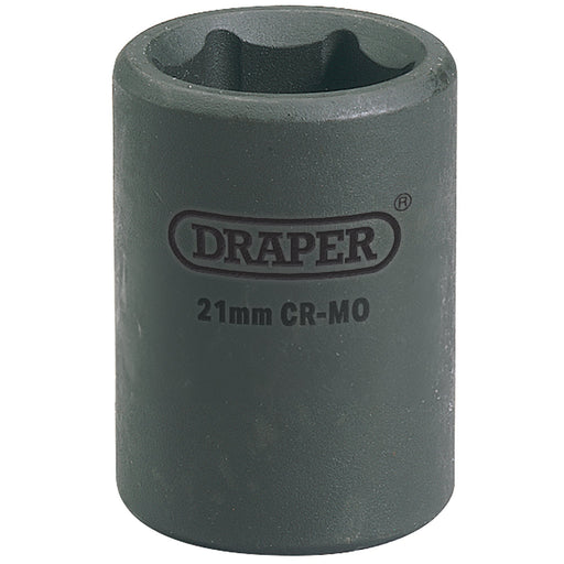 Draper-Expert-HI-TORQ®-Impact-Socket,-1/2"-Sq.-Dr.,-21mm