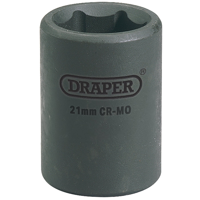 Draper-Expert-HI-TORQ®-Impact-Socket,-1/2"-Sq.-Dr.,-21mm