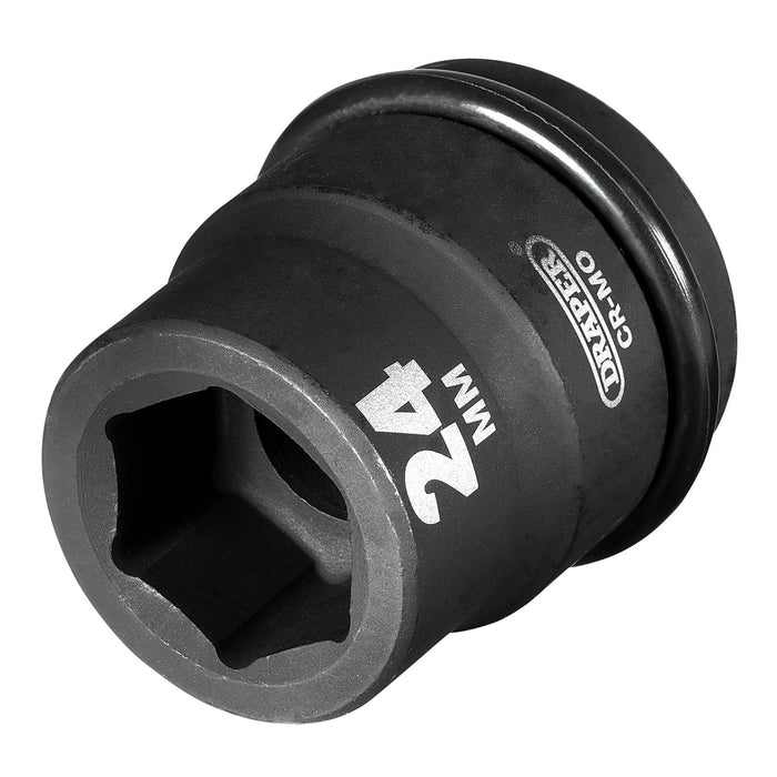 Draper-Expert-HI-TORQ®-6-Point-Impact-Socket,-3/4"-Sq.-Dr.,-24mm