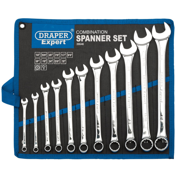 Draper-Expert-HI-TORQ®-Imperial-Combination-Spanner-Set-(11-Piece)