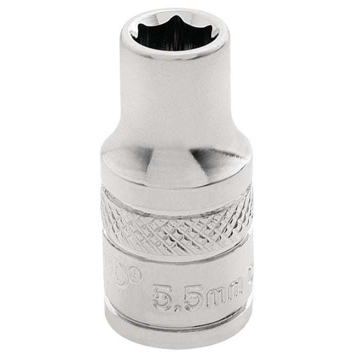 Draper-HI-TORQ®-6-Point-Socket,-1/4"-Sq.-Dr.,-5.5mm