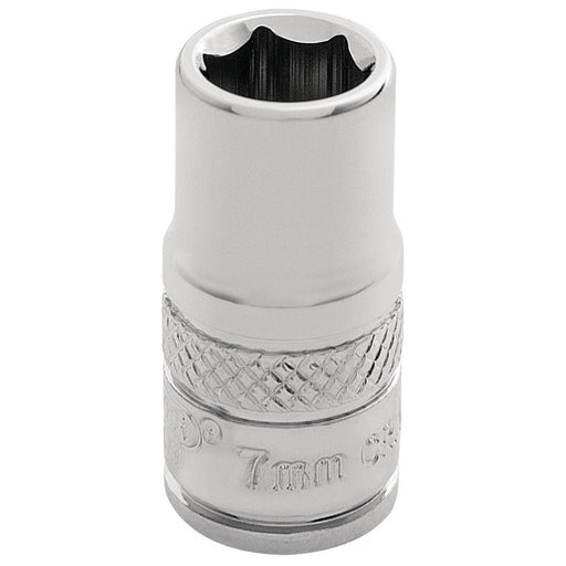 Draper-HI-TORQ®-6-Point-Socket,-1/4"-Sq.-Dr.,-7mm
