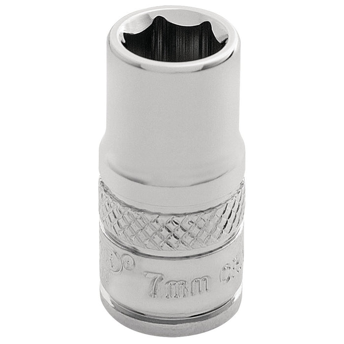 Draper-HI-TORQ®-6-Point-Socket,-1/4"-Sq.-Dr.,-7mm