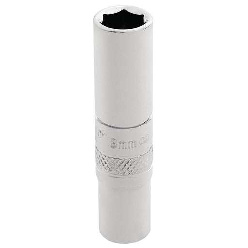 Draper-HI-TORQ®-6-Point-Deep-Socket,-1/4"-Sq.-Dr.,-8mm