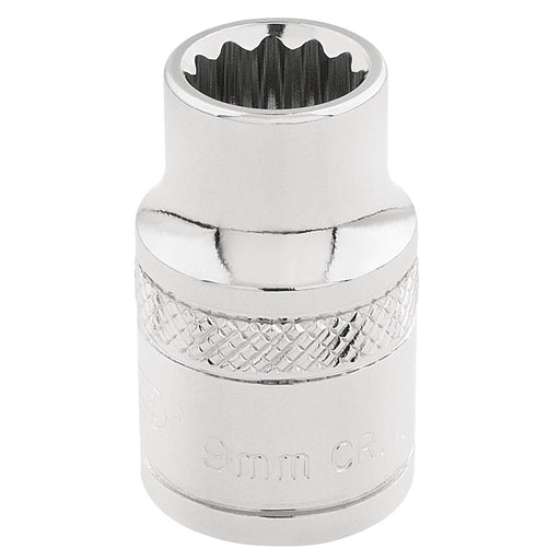 Draper-HI-TORQ®-12-Point-Socket,-3/8"-Sq.-Dr.,-9mm