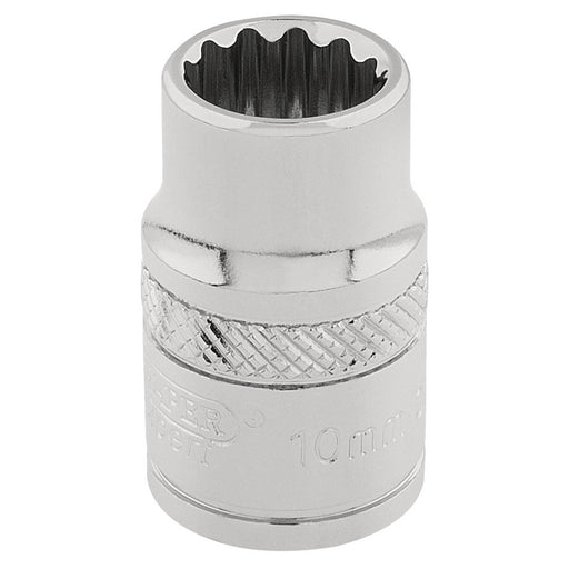 Draper-HI-TORQ®-12-Point-Socket,-3/8"-Sq.-Dr.,-10mm