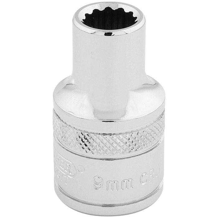 Draper-HI-TORQ®-12-Point-Socket,-1/2"-Sq.-Dr.,-9mm