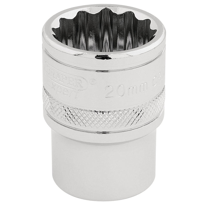 Draper-HI-TORQ®-12-Point-Socket,-1/2"-Sq.-Dr.,-20mm
