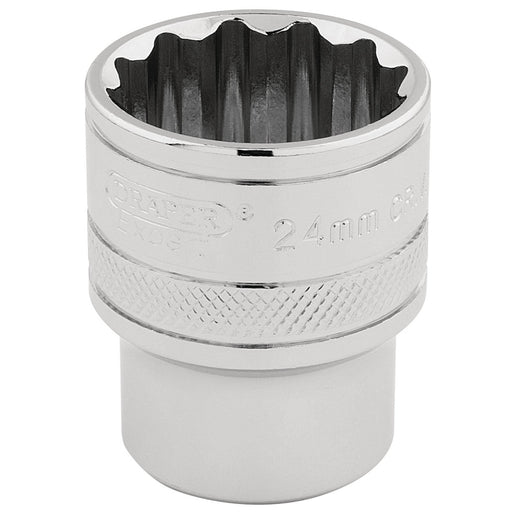 Draper-HI-TORQ®-12-Point-Socket,-1/2"-Sq.-Dr.,-24mm