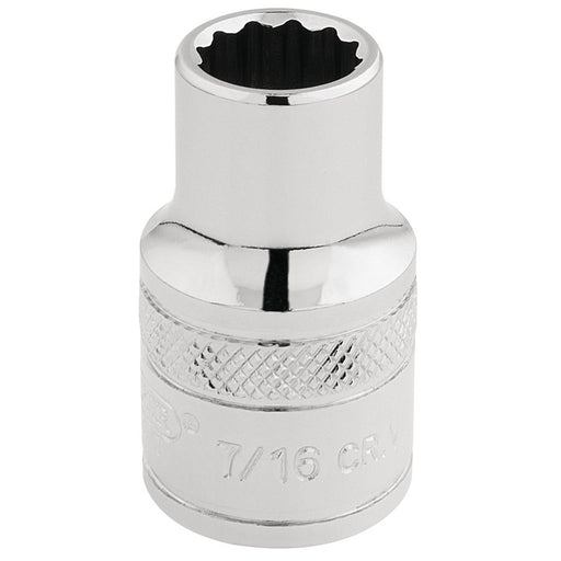 Draper-HI-TORQ®-12-Point-Socket,-1/2"-Sq.-Dr.,-7/16"