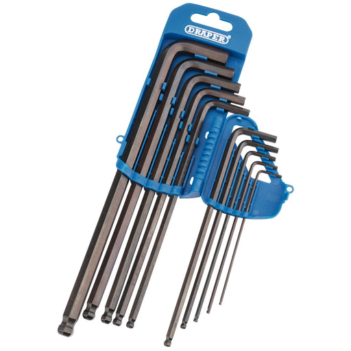 Extra-Long-Metric-Hex.-and-Ball-End-Hex.-Key-Set-(10-Piece)