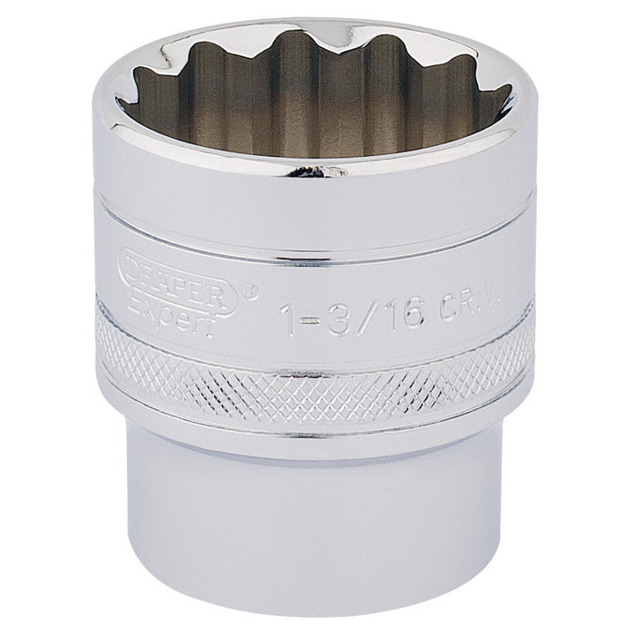 Draper-HI-TORQ®-12-Point-Socket,-1/2"-Sq.-Dr.,-1.3/16"