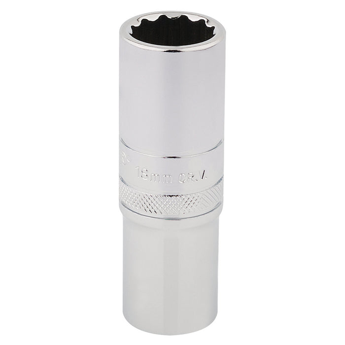 Draper-HI-TORQ®-12-Point-Deep-Socket,-1/2"-Sq.-Dr.,-18mm