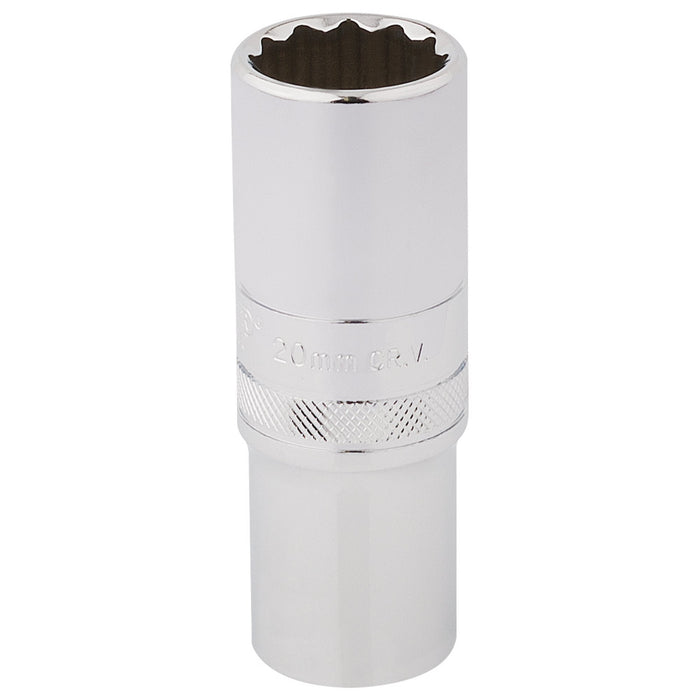 Draper-HI-TORQ®-12-Point-Deep-Socket,-1/2"-Sq.-Dr.,-20mm