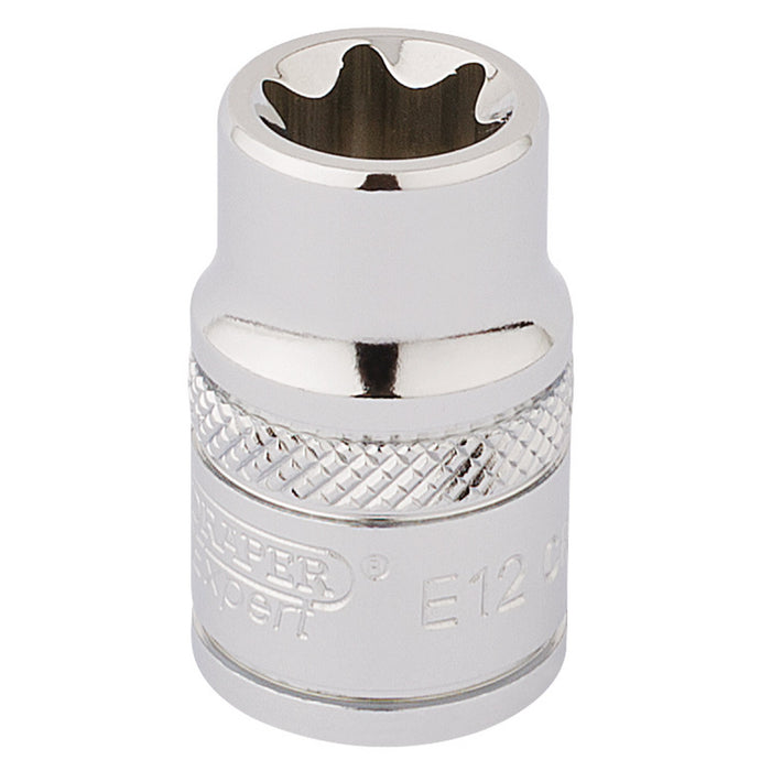 Draper-TX-STAR®-Socket,-3/8"-Sq.-Dr.,-E12