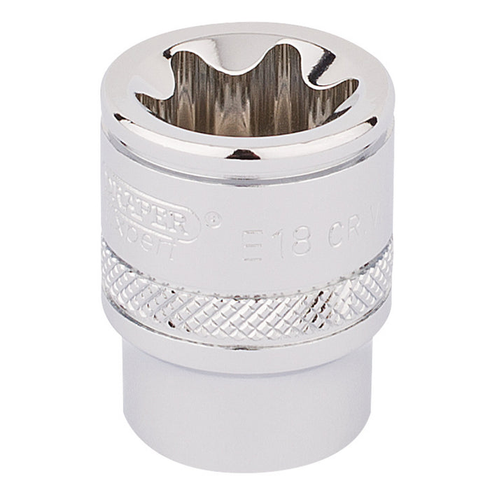 Draper-TX-STAR®-Socket,-3/8"-Sq.-Dr.,-E18