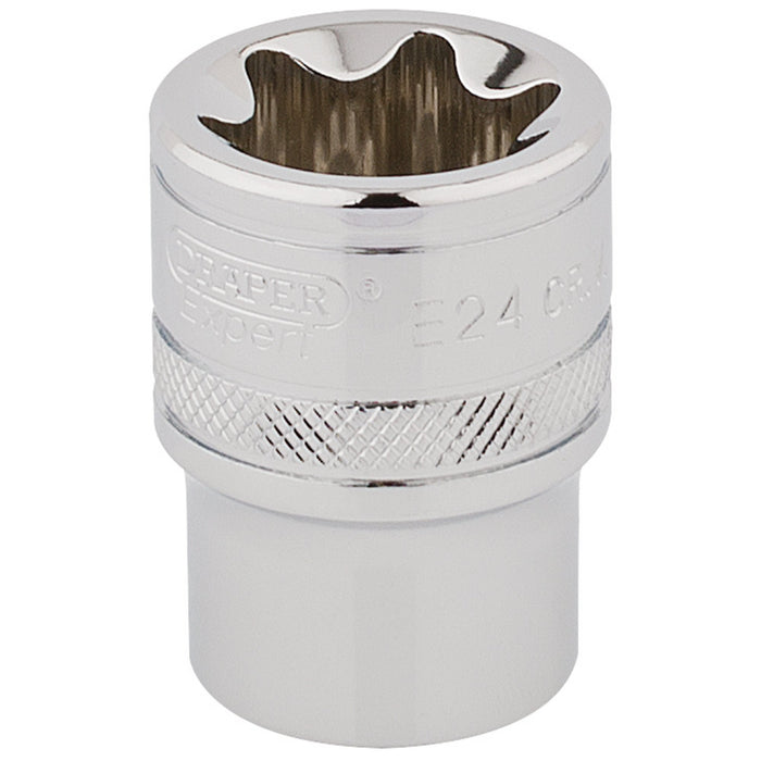 Draper-TX-STAR®-Socket,-1/2"-Sq.-Dr.,-E24