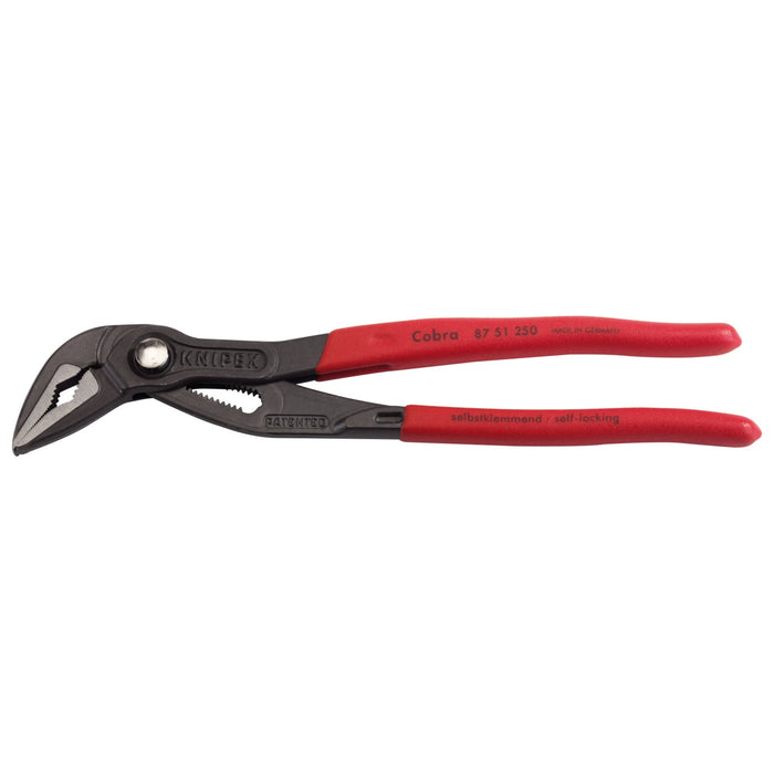 KNIPEX-Cobra®-87-51-250-Long-Jaw-Water-Pump-Pliers,-250mm