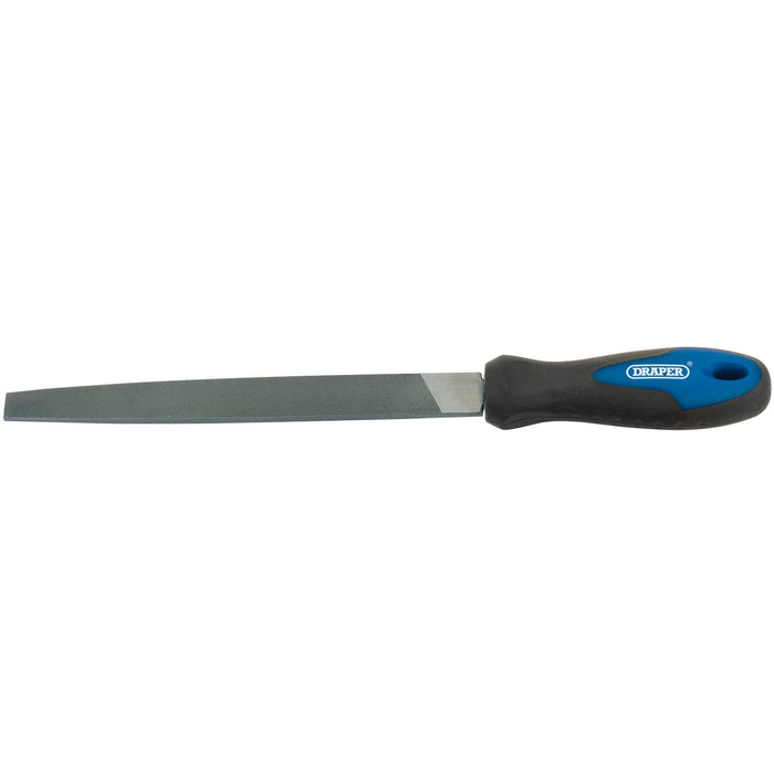 Engineers-Flat-Second-Cut-File-with-Soft-Grip-Handle,-200mm