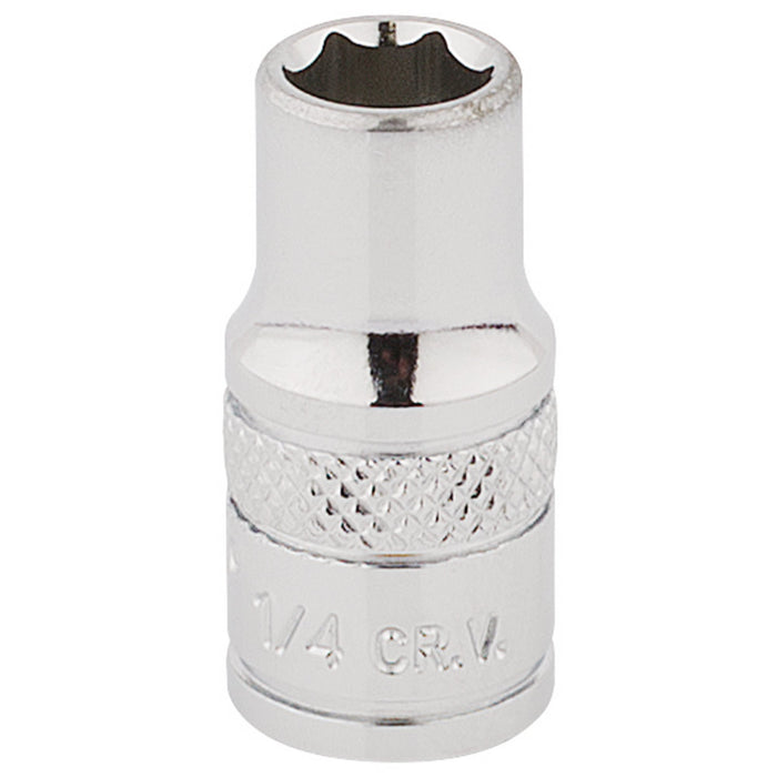Draper-HI-TORQ®-6-Point-Socket,-1/4"-Sq.-Dr.,-1/4"