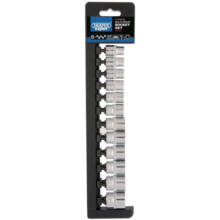 Multi-Drive®-Socket-Set,-3/8"-Sq.-Dr.-(12-Piece)