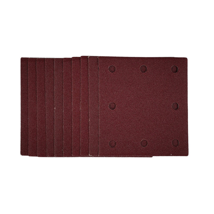 1/4-Sanding-Sheets-with-Hook-and-Loop,-115-x-105mm,-80-Grit-(Pack-of-10)