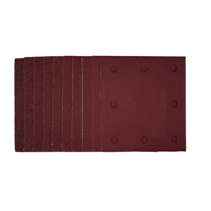 1/4-Sanding-Sheets-with-Hook-and-Loop,-115-x-105mm,-Assorted-Grit-(Pack-of-10)