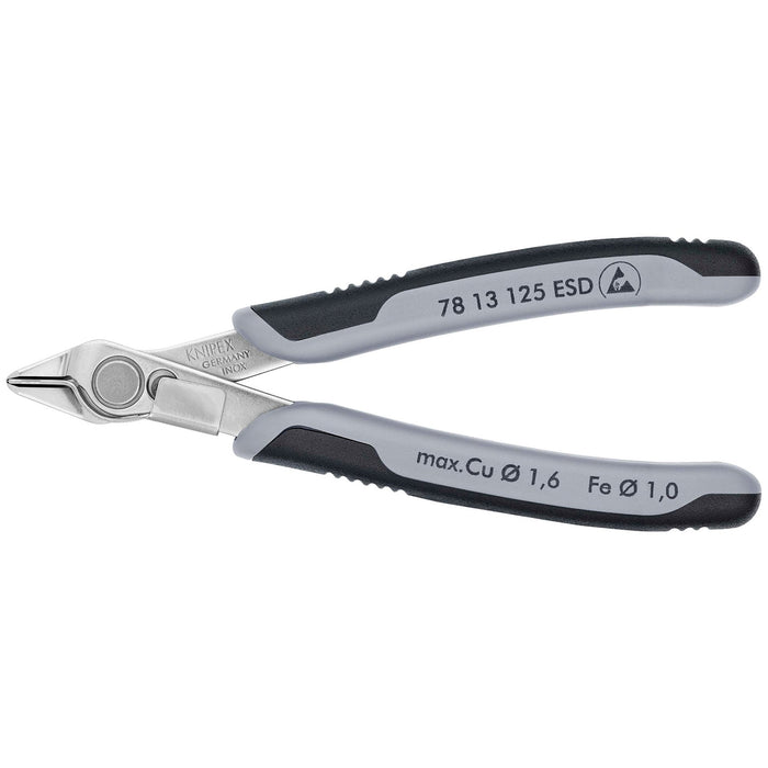 KNIPEX-78-13-125-Electronic-Super-Knips®-with-multi-component-grips,-125mm