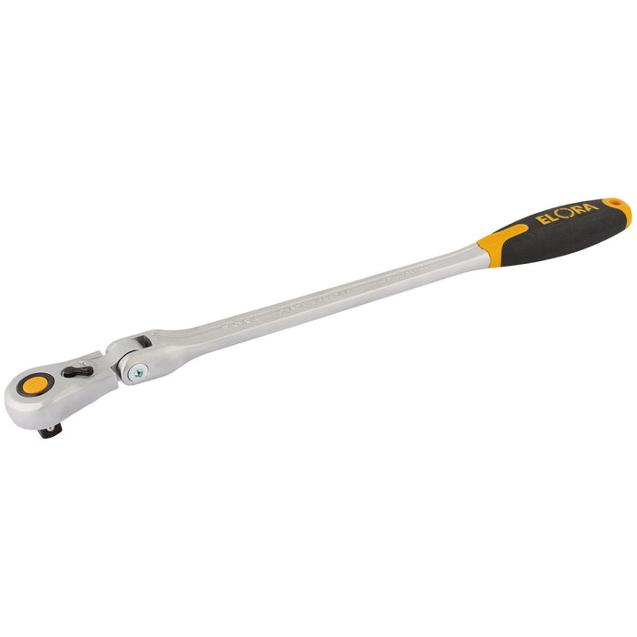 Elora-Quick-Release-Soft-Grip-Ratchet-with-Flexible-Head,-1/2"-Sq.-Dr.,-430mm