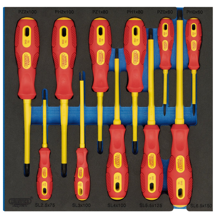 Expert-Quality-VDE-Screwdriver-Set-in-1/2-Drawer-EVA-Insert-Tray-(11-Piece)