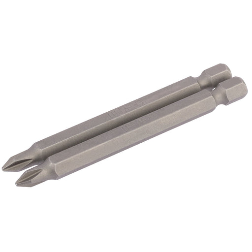 Cross-Slot-Insert-Bit,-1/4"-Hex,-75mm-Long,-No.1-(Pack-of-2)