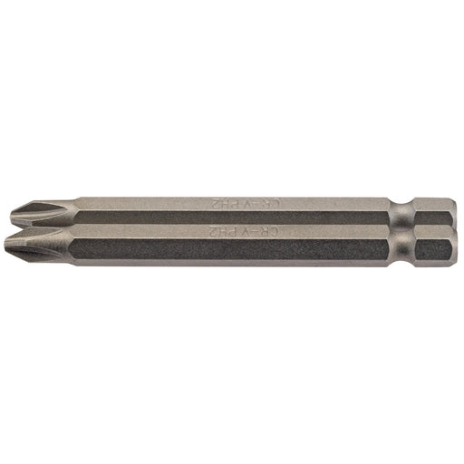 Cross-Slot-Insert-Bit,-1/4"-Hex,-75mm-Long,-No.2-(Pack-of-2)