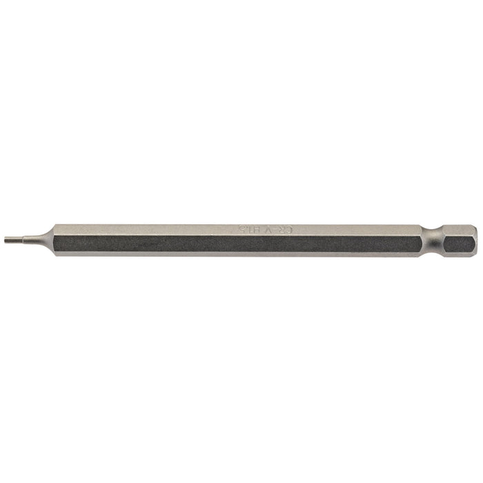 Hexagonal-Insert-Bit,-1.5mm,-1/4"-Hex,-100mm-Long-(Pack-of-1)