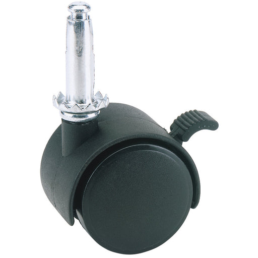 Nylon-Castor-with-Brake,-40mm-Diameter,-S.W.L.-25kg