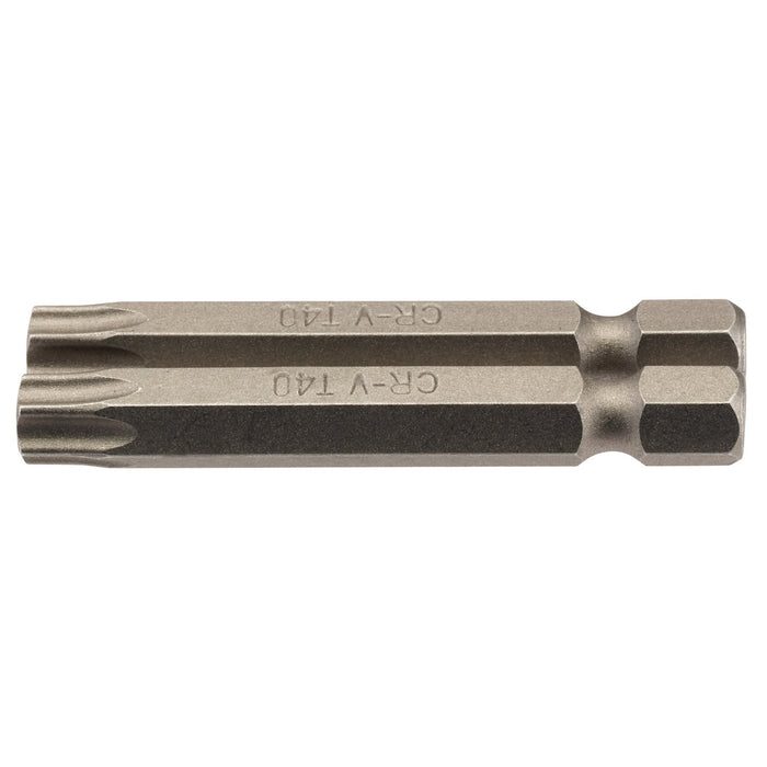 Draper-TX-STAR®-Insert-Bit,-1/4"-Hex,-50mm-Long,-T40-(Pack-of-2)