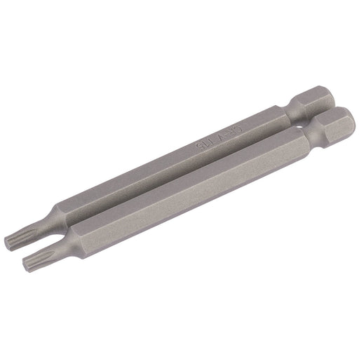 Draper-TX-STAR®-Insert-Bit,-1/4"-Hex,-75mm-Long,-T15-(Pack-of-2)