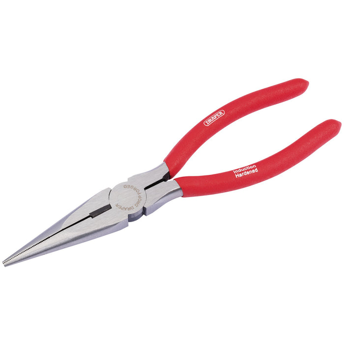 Draper-Redline®-Long-Nose-Plier-with-PVC-Dipped-Handle,-200mm