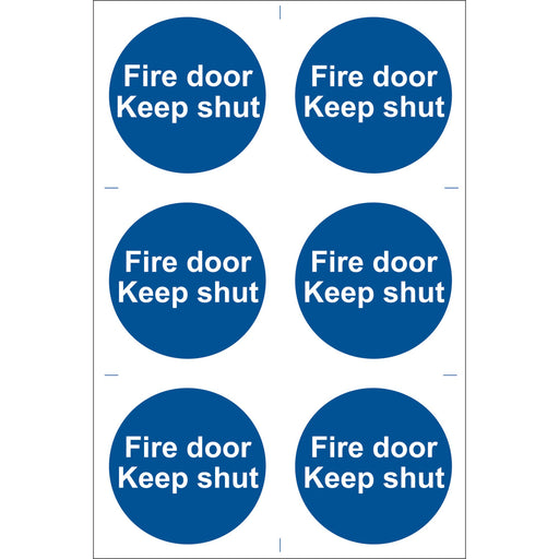 Fire-Door-Keep-Shut'-Mandatory-Sign-(Pack-of-6)
