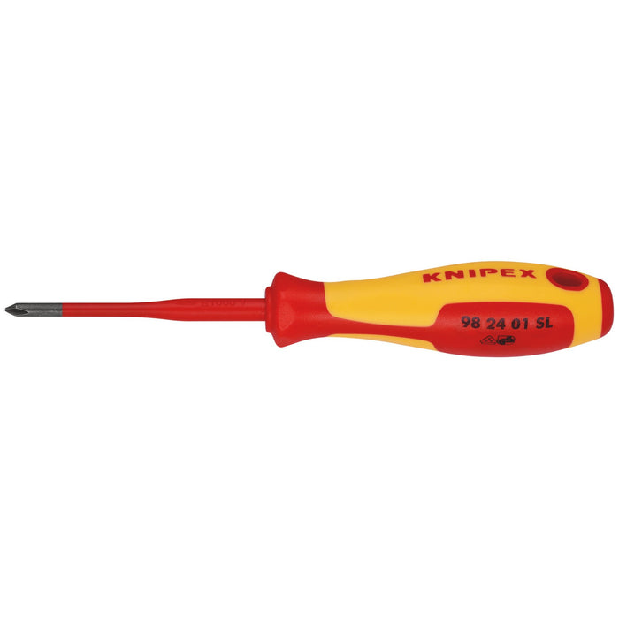 KNIPEX-98-24-01-SL-VDE-Insulated-Phillips-Screwdriver,-PH1-x-80mm---Slim