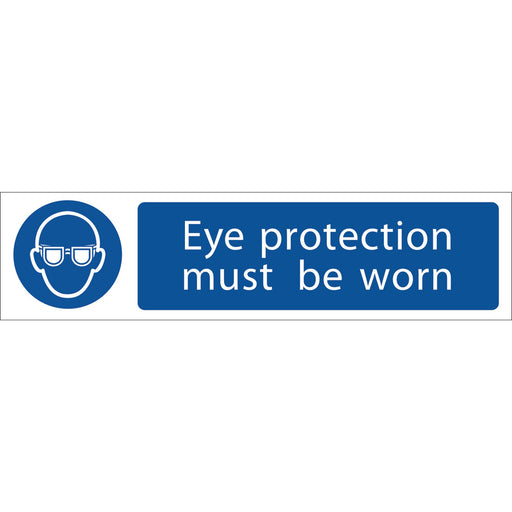 Eye-Protection'-Mandatory-Sign,-200-x-50mm